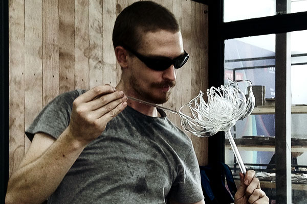 Paul - was ready to pursue glassblowing full-time