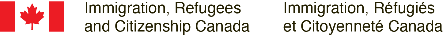 Logo for Immigration, Refugee and Citizenship Canada