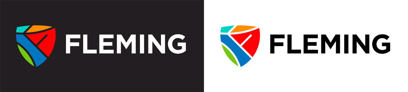 Logo on different background colours