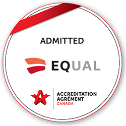 Accreditation Canada EQUAL Seal Admitted