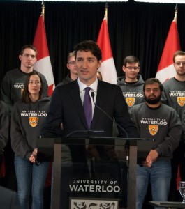 Prime Minister Justin Trudeau announces $12M in funding for the Southern Ontario Water Consortium on Jan. 14. 