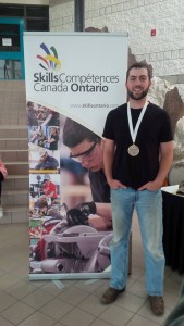 Ryan with his bronze medal.