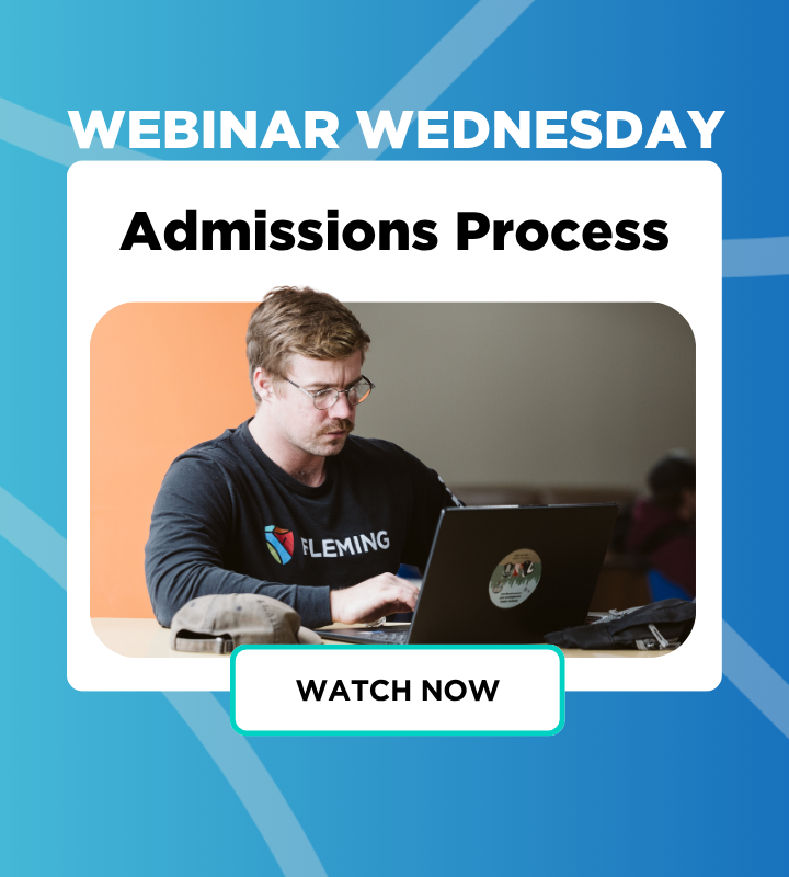 Admissions Process Webinar Wednesday Watch Now