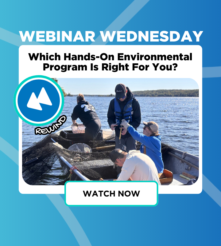 webinar wednesday Which Hands-On Environmental Program Is Right For You?